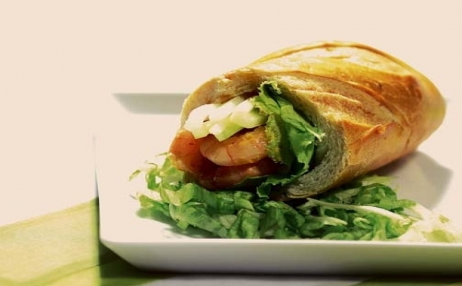 Baguettino de langostinos